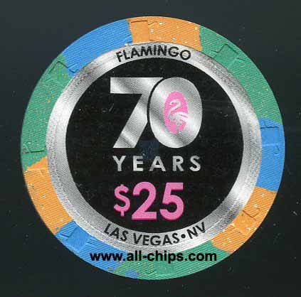 $25 Flamingo 70 Years 2016