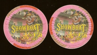 SHO-2.5a $2.50 2nd issue Showboat