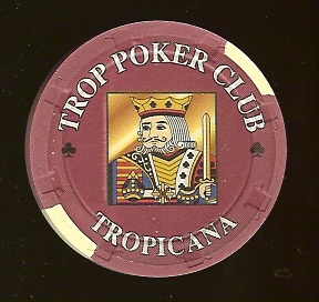 TRO-0e Tropicana Tournament Chip Red