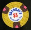 $3 Sharkeys 3rd issue Poker room UNC