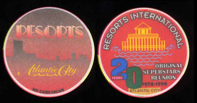 RES-0 Resorts NCV 20 Years Private Party Chip Red