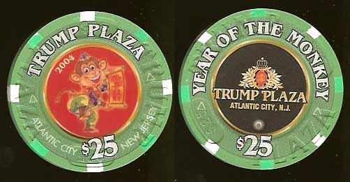 TPP-25k $25 Year of the Monkey Trump Plaza