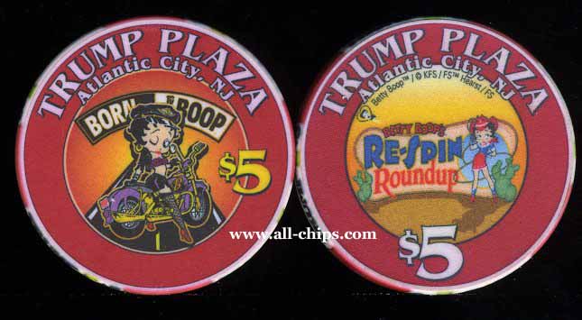 TPP-5p CC $5 Trump Plaza Betty Boop (Respin)