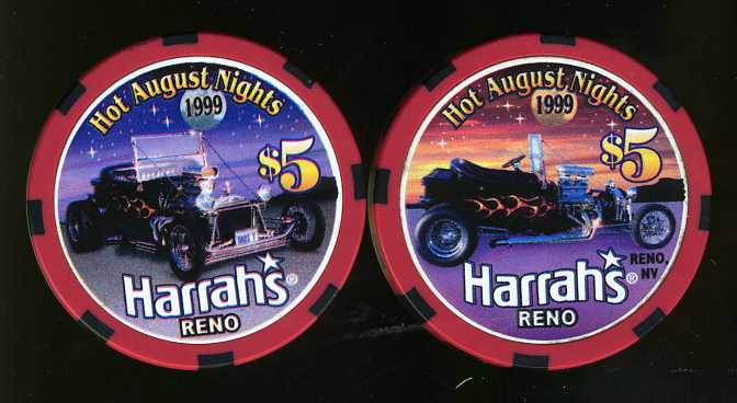 $5 Harrahs Reno Hot August Nights 1999