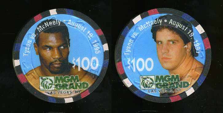 $100 MGM Grand Tyson vs McNeely Aug. 19, 1995 **