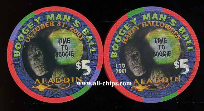$5 Aladdin Halloween 2001 Boogey Man