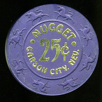 .25c Nugget Carson City 6th issue 1993 Darker Purple  