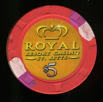 $5 Royal Resort Casino St. Kitts 