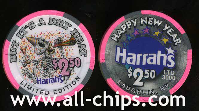 $2.50 Harrahs But its Dry Heat Laughlin (Happy New Year)