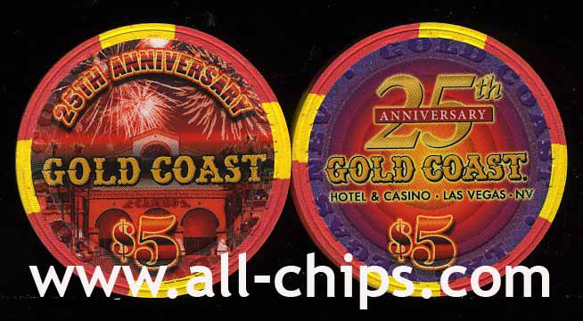 $5 Gold Coast 25th Anniversary