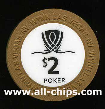 $2 Wynn Poker Room Chip UNC