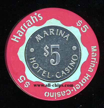 HAR-5 $5 Harrahs Marina