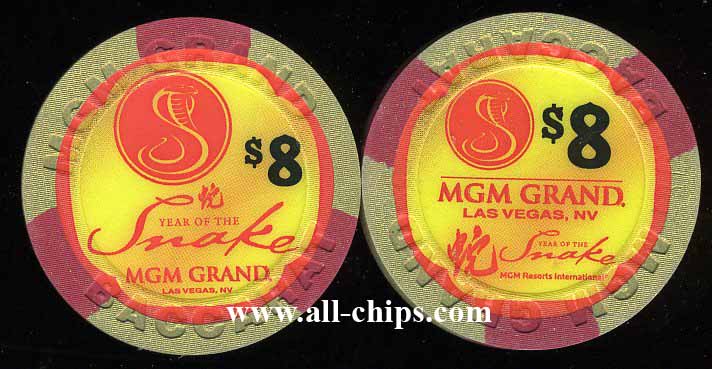 $8 MGM Grand Chinese New Year of the Snake 2013
