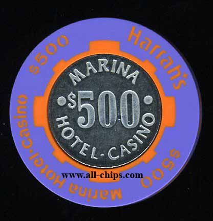 HAR-500a $500 Harrahs Marina 2nd issue