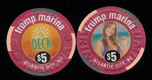 MAR-5q $5 Trump Marina Deck