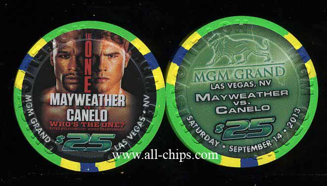$25 MGM Mayweather vs Canelo Whos the one? 9/14/13 Boxing