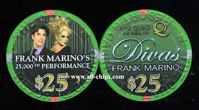 $25 Quad Divas Frank Marino 25,000th Performance
