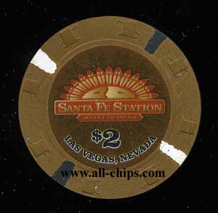 $2 Santa Fe Station Poker Room UNC