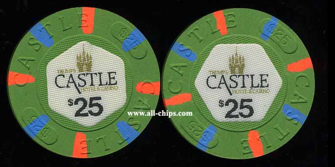 CAS-25a Point & Flat $25 Trumps Castle 2nd issue