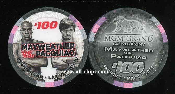 $100 MGM Grand Mayweather Pacquiao May 2nd 2015 **
