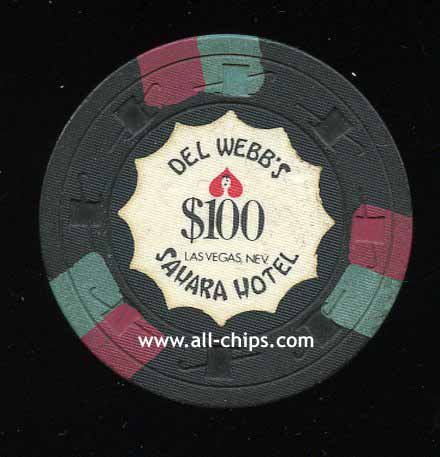$100 Del Webb's Sahara Hotel 10th issue 1971