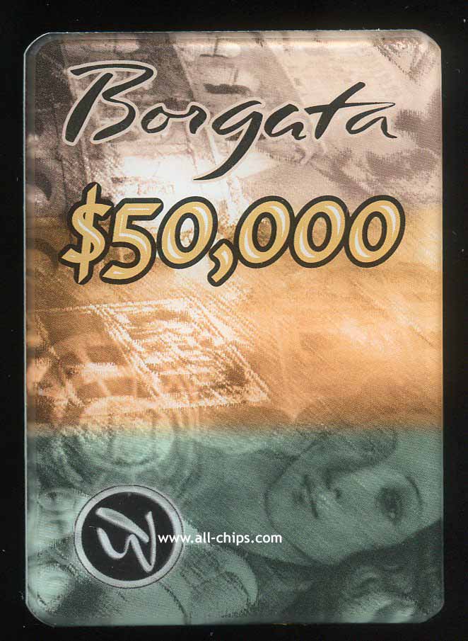 BOR-50K $50,000 Borgata Plaque