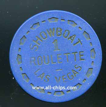Showboat Roulette table 1 1966 Blue