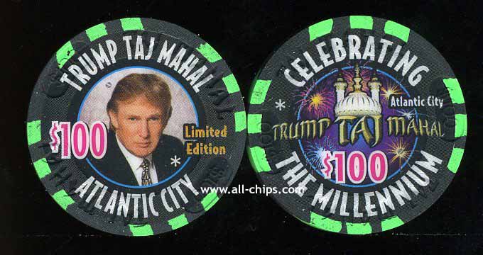 TAJ-100a $100 Taj Mahal Donald Trump Celebrating The Millennium 2000