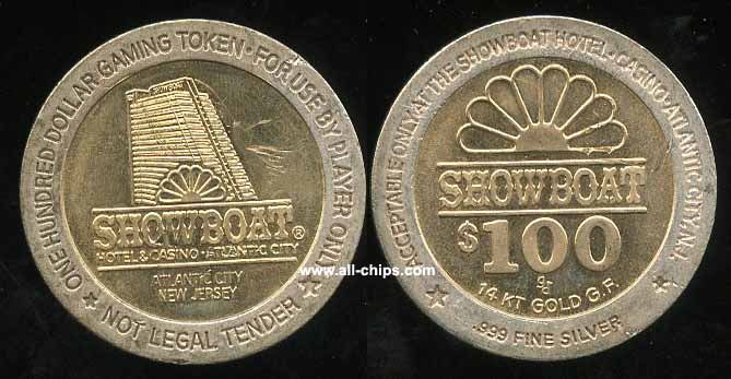 T SHO-100 $100 Showboat 1st issue 