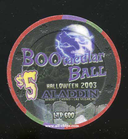 $5 Aladdin Halloween 2003 Bootacular Ball