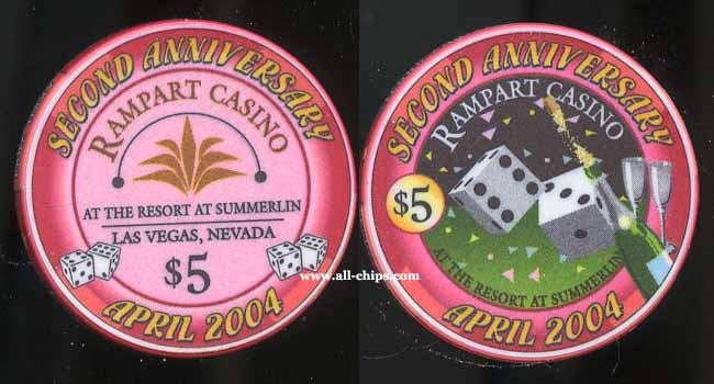 $5 Rampart Casino 2nd Anniversary April 2004