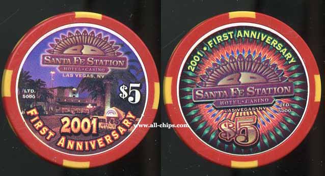 $5 Santa Fe Station 1st Anniversary 2001