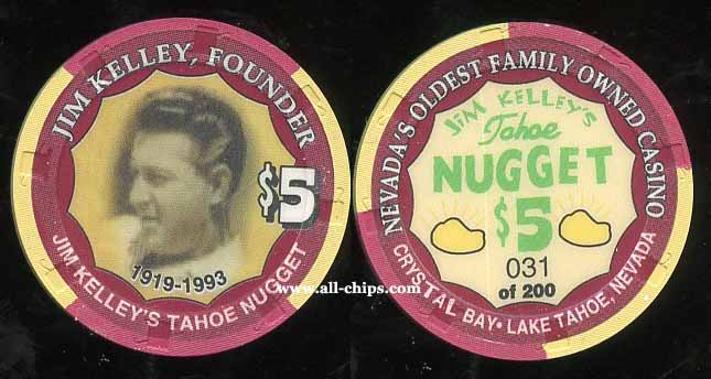 $5 Jim Kelleys Tahoe Nugget 2007 #031