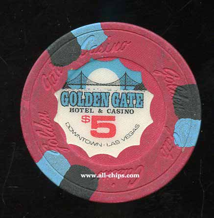 $5 Golden Gate Casino 9th issue Off center
