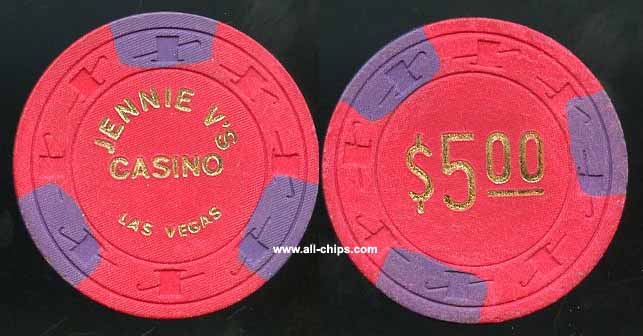 $5 Jennie V's Casino 1st issue 1976