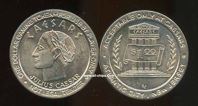T CAE-1b $1 Caesars Slot Token 1990