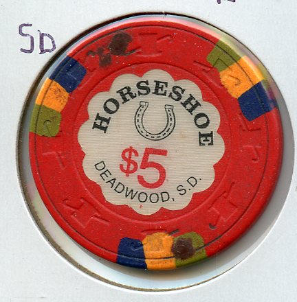 $5 Horseshoe 1st issue Deadwood S.D.