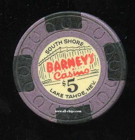 Details about   Barney's Casino Stateline Nevada $1 Chip 1970s 