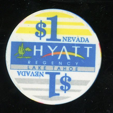 $1 Hyatt Regency 2nd issue 1991 Lake Tahoe