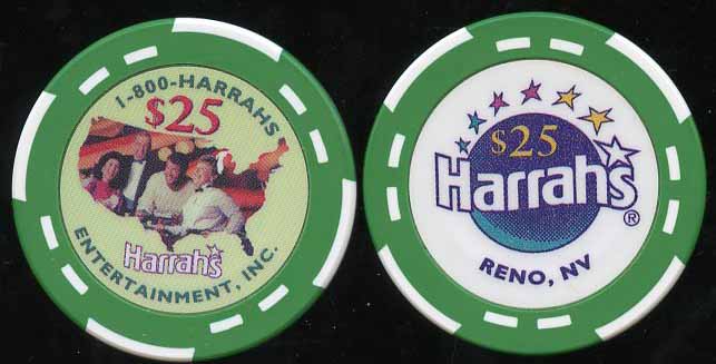 $25 Harrahs Reno 11th issue 1996