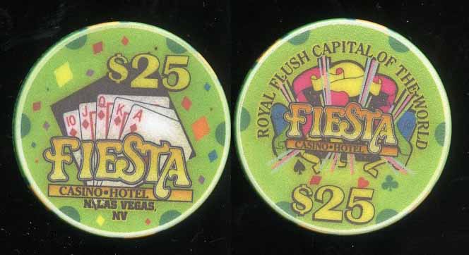 $25 Fiesta 2nd issue Royal Flush Diamonds