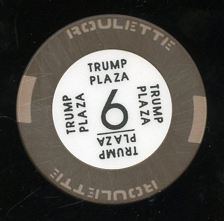 Trump Plaza 2nd issue Roulette Brown Table 6