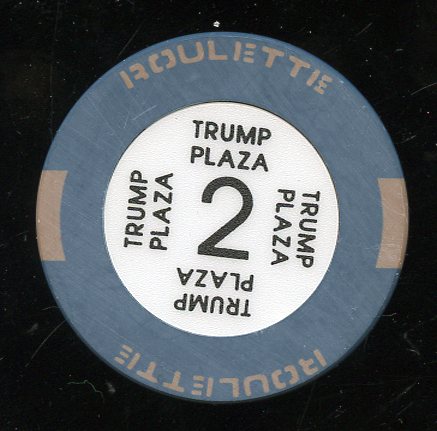 Trump Plaza 2nd issue Roulette Blue Table 2