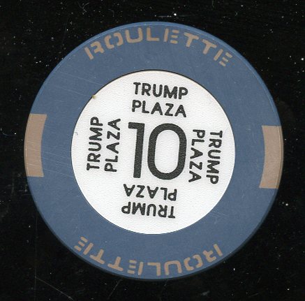 Trump Plaza 2nd issue Roulette Blue Table 10