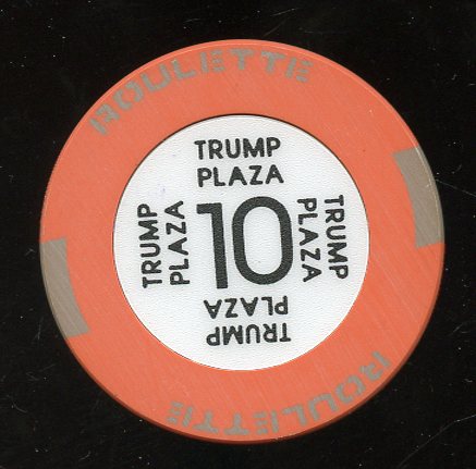 Trump Plaza 2nd issue Roulette Orange Table 10