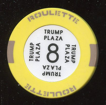 Trump Plaza 2nd issue Roulette Yellow Table 8