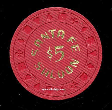 $5 Santa Fe Saloon 1st issue 1981