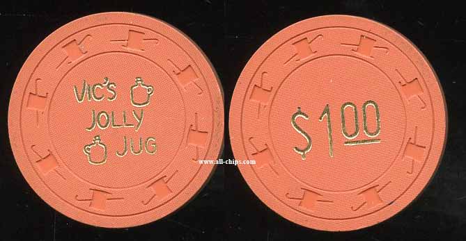 $1 Vic's Jolly Jug Casino 1st issue 1965