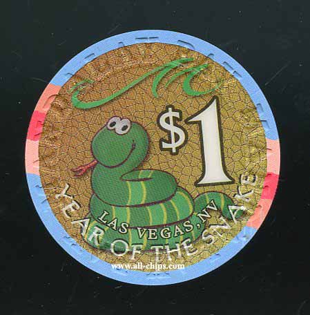 $1 Mandalay Bay Year of the Snake 2001