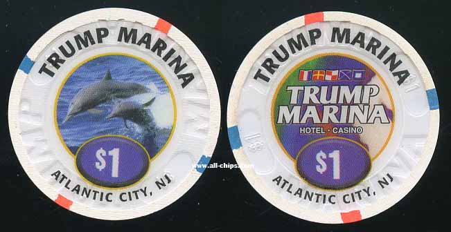 MAR-1 $1 Trump Marina 1st issue Rare UNC